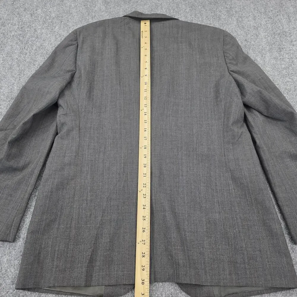 Vintage Chaps Ralph Lauren Blazer Mens 42R Gray Two Button Wool Blend USA Made